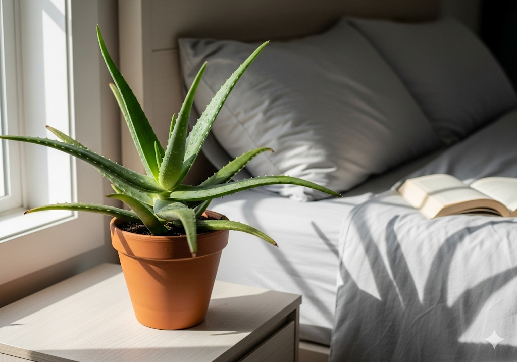 Aloe Vera als Schlafzimmer Pflanze